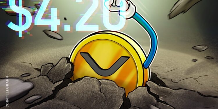 XRP-Wal kauft aggressiv: Anstieg auf 4,20 US-Dollar?