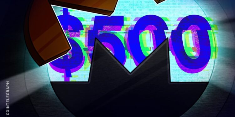 Monero (XMR) wieder bei 500 US-Dollar: Konkurrent Zcash (ZEC) schwächelt