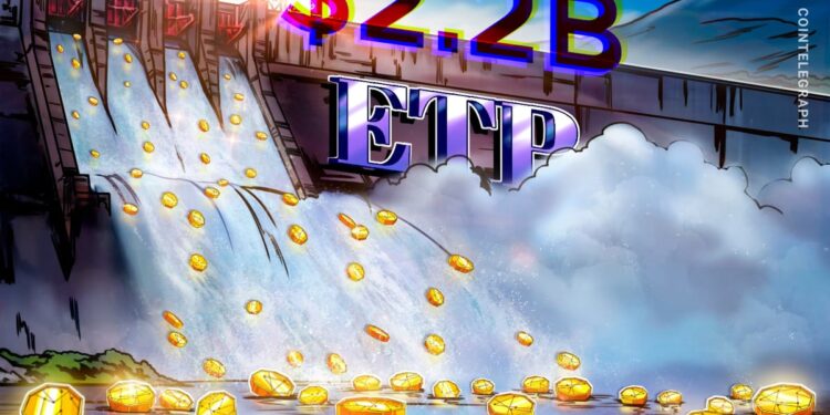 Krypto-ETPs verzeichnen 2,2 Mrd. US-Dollar Zuflüsse: Bitcoin (BTC) führend