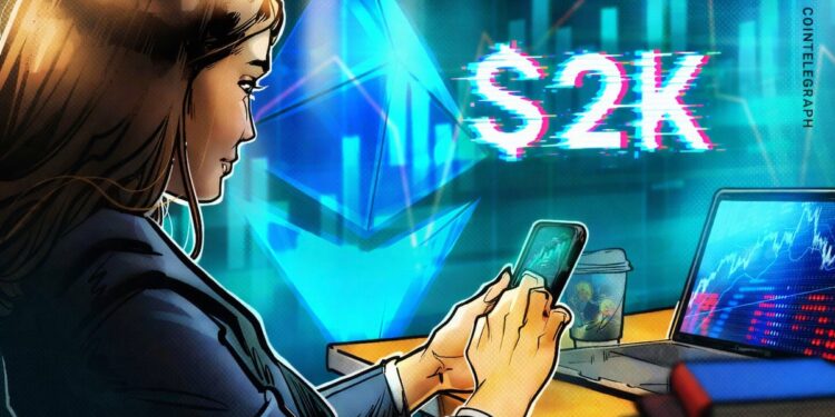 Große Nachfragezone unter 2.000 US-Dollar für Ether: Wie geht es weiter?